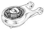 SOPORTE DE MOTOR   TRASERO GRAND SIENA 1.4 MPI 8V (FIRE)