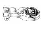 SOPORTE DE MOTOR   TRASERO TORO 2.0 JTD 4X4 Y 4X2 (CAJA MANUAL)