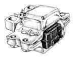SOPORTE DE MOTOR   (LADO CAJA) VENTO 2.5NAFTERO