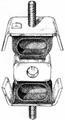 SOPORTE DE MOTOR   DELANTERO INFERIOR MOD.R18 MOTOR 2000 Y DIESEL.