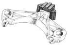 TOPE SOPORTE (LADO DERECHO) LAGUNA RT NAFTERO MOTOR F3R (REPUESTO)