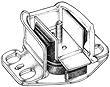 SOPORTE DE MOTOR   HIDRAULICO (L/DERECHO) KANGOO Y CLIO FASE I 1.6