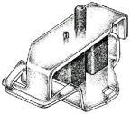 SOPORTE DE MOTOR   DELANTERO ISUZU NAFT.(L/D) 2.3 (4X4) 2.6(4X2 Y 4X4) Y DIESEL 4.2