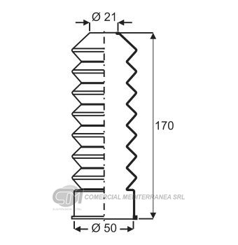 FUELLES SUSPENSION DEL. PEUGEOT 404 (..82) / 504 (...00)