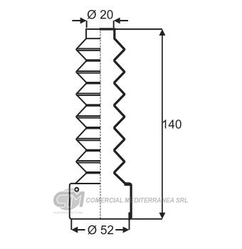 FUELLES SUSPENSION DEL. PEUGEOT 505 (82-95)