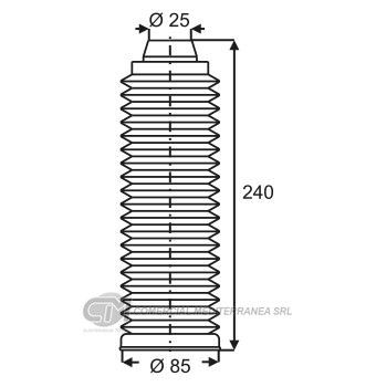 FUELLES SUSPENSION DEL. VW CADDY POLO (96-00) /
