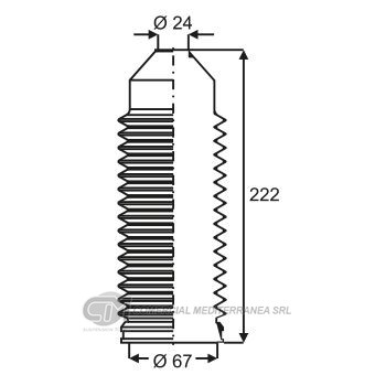 FUELLES SUSPENSION DEL. VW GOL (02..) GOL COUNTRY