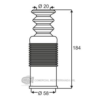 FUELLES SUSPENSION DEL. FIAT REGATTA (..96) / UNIVERSAL DE