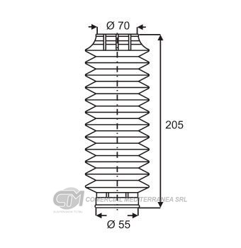 FUELLES SUSPENSION TRAS. FORD ECOSPORT (03..) / ESCORT (96..