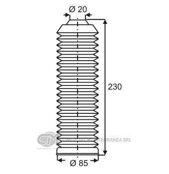 FUELLES SUSPENSION DEL. VW BORA (00-14) / GOLF (94
