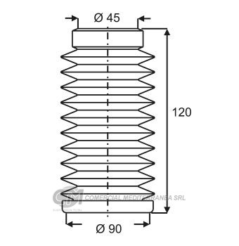 FUELLES SUSPENSION DEL. VW GOLF (94-99)