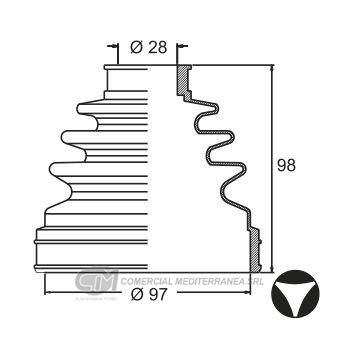 KIT TRANSMISION TOYOTA HILUX / SW4 (02-15) (CAJA IZQ