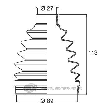 KIT TRANSMISION TOYOTA COROLLA (02..)- (RUEDA IZQ-DER)