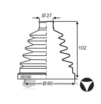 KIT TRANSMISION RENAULT DUSTER (11..) -OROCH (17..) (
