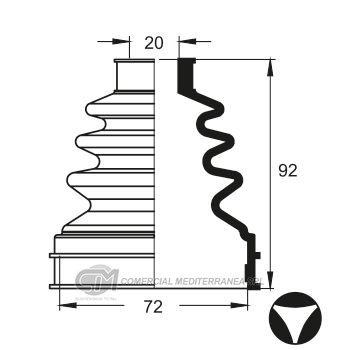 KIT TRANSMISION TOYOTA ETIOS (13..) (CON LOBULOS) 