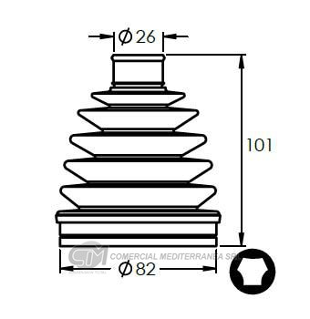 KIT TRANSMISION CHEVROLET CRUZE (10..) TRACKER (13..