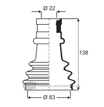 KIT TRANSMISION RENAULT R12 (CON TRICETA) 4 VEL. (...
