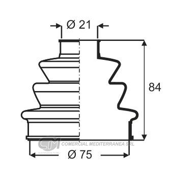 KIT TRANSMISION FIAT 128 (86-91) 147 (81-97) DUN
