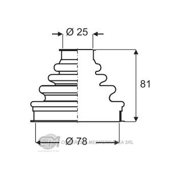 KIT TRANSMISION FIAT REGATTA (93-96) (RUEDA IZQ-DER