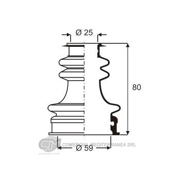 KIT TRANSMISION FORD SIERRA 2.3 (...94) (RUEDA DI