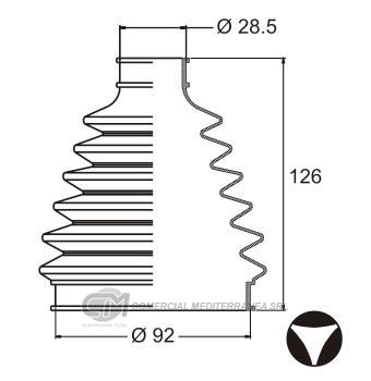 KIT TRANSMISION FORD RANGER (96-12) (CON LOBULOS) 