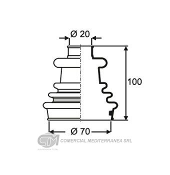 KIT TRANSMISION FORD COURRIER (97-11) FIESTA (94-99