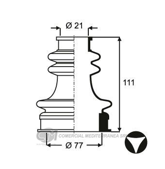 KIT TRANSMISION FORD COURRIER (97-11) ESCORT (96-0