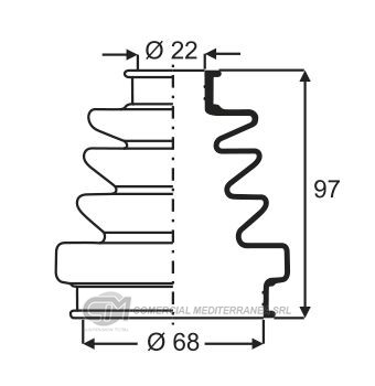 KIT TRANSMISION LADO CAJA CHEVROLET ASTRA (96...) AVEO (08./IDEA