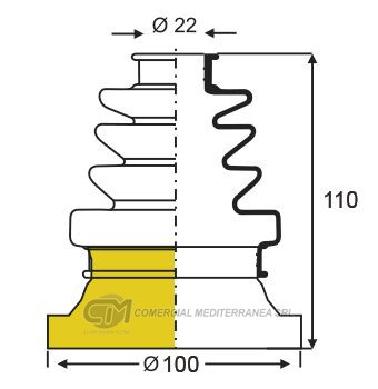 KIT TRANSMISION LADO CAJA RENAULT FUEGO (80-95) (CON CHAPA) 