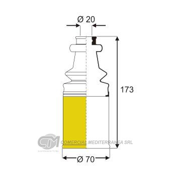 KIT TRANSMISION LADO CAJA CITROEN AX (93-95) BERLINGO (02..)/205/MEGANE/SCENIC