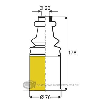 KIT TRANSMISION LADO CAJA CITROEN BERLINGO (02...) / PEUGEOT 306