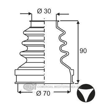 KIT TRANSMISION PEUGEOT 206 (99-13) 207 (08..) 20