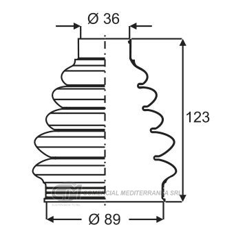 KIT TRANSMISION LADO RUEDA CITROEN BERLINGO (02...) C4 (07..)