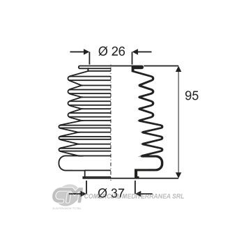 KIT DIRECCION RENAULT R12 (..95) (MECANICA)- (IZQ