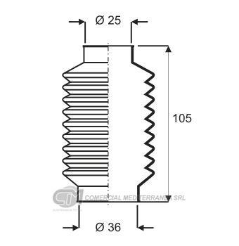 KIT DIRECCION FIAT REGATTA (...95) (INTERMEDIO)