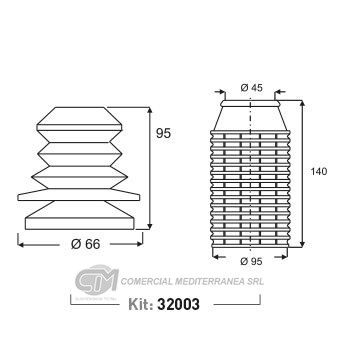 KIT SUSPENSION DEL. CHEVROLET MONZA (82-98) ASTRA (