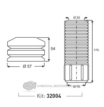 KIT SUSPENSION DEL. CHEVROLET CORSA CLASSIC (94..)
