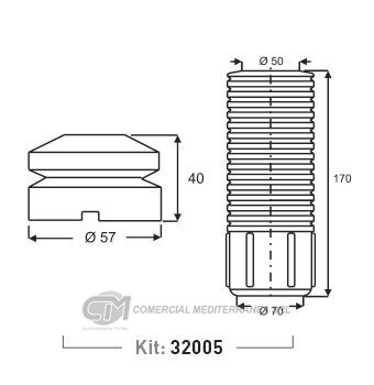 KIT SUSPENSION DEL. CHEVROLET CORSA CLASSIC PICK UP