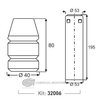 KIT SUSPENSION TRAS. CHEVROLET CORSA CORSA 2 (02-11