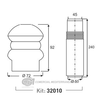 KIT SUSPENSION TRAS. FIAT PALIO (97..) SIENA (97..) 