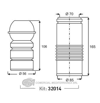 KIT SUSPENSION DEL. FIAT TIPO (92-98)
