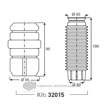 KIT SUSPENSION DEL. FIAT STILO (03-11)
