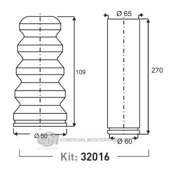 KIT SUSPENSION TRAS. FIAT STILO (03-11)