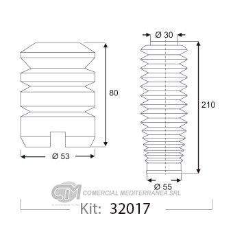 KIT SUSPENSION DEL. FORD COURRIER (97-11)- KA 1.0 (97