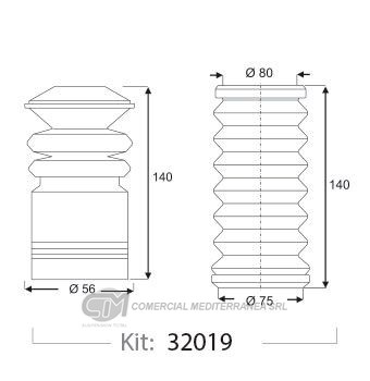 KIT SUSPENSION TRAS. FORD ESCORT (94...)