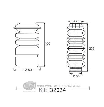 KIT SUSPENSION TRAS. FORD FOCUS (99-12) KA (97-14)