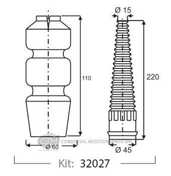 KIT SUSPENSION DEL. RENAULT SCENIC (98-02) SCENIC I
