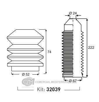 KIT SUSPENSION DEL. VW GOL (02..) GOL COUNTR