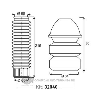KIT SUSPENSION TRAS. FIAT TEMPRA 8V (92-98)