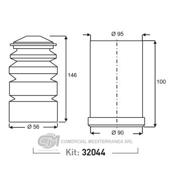 KIT SUSPENSION TRAS. VW GOLF (94-99)